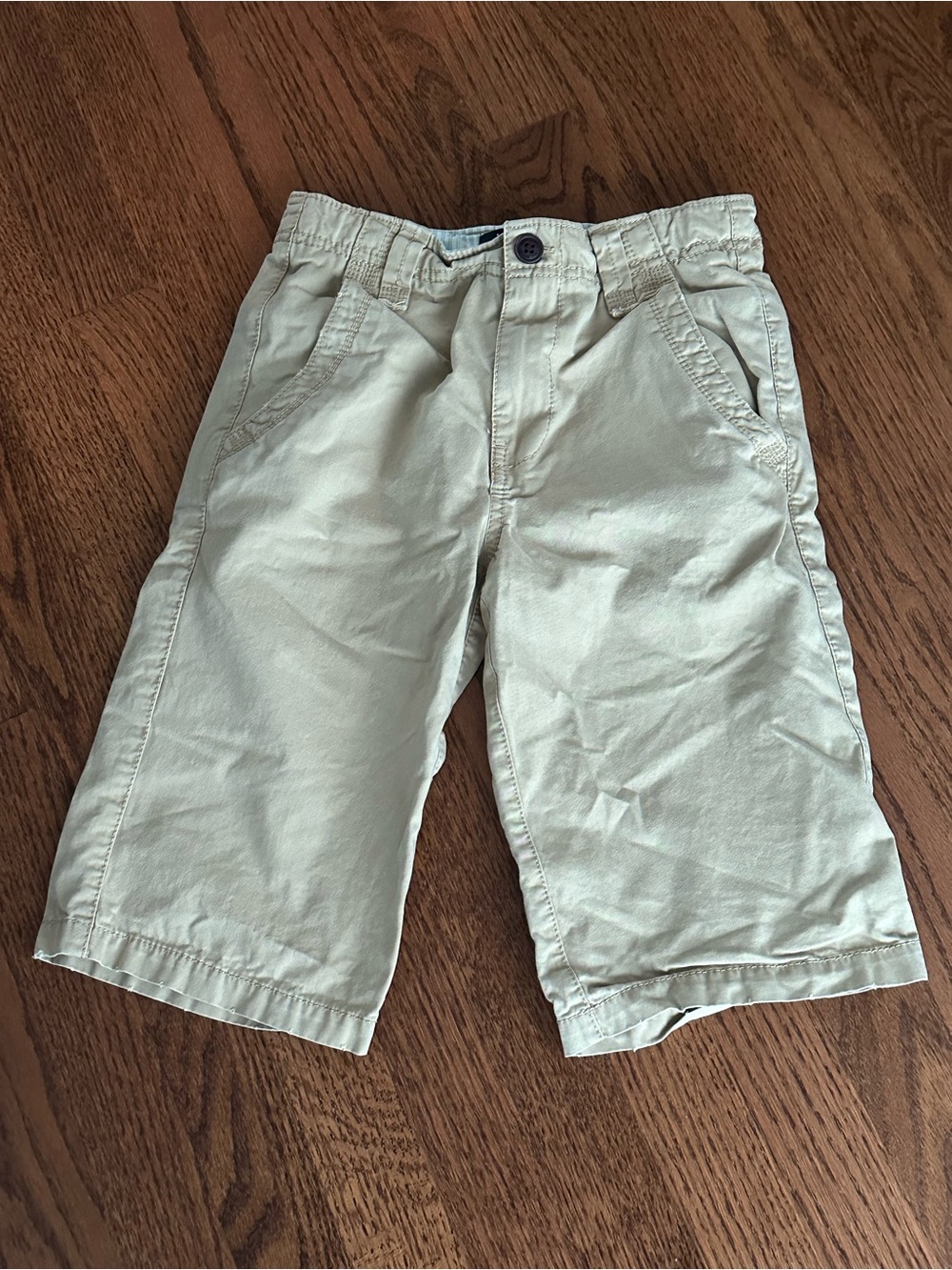 Mini Boden Boy’s Size 10 Tan Flat-Front Shorts